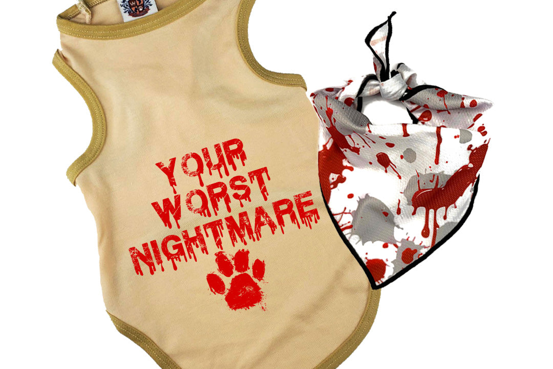 Halloween Dog Bandana Costume | Your Worst Nightmare