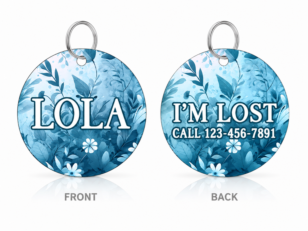 Blue Boheme Personalized Collar