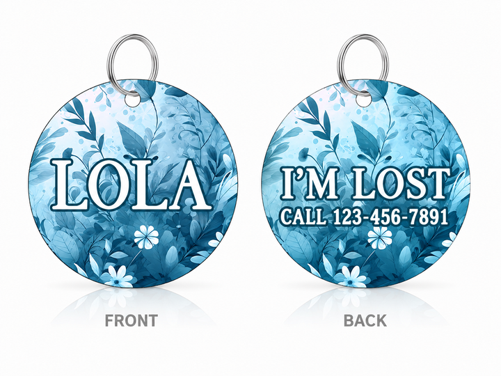 Blue Boheme Personalized Collar