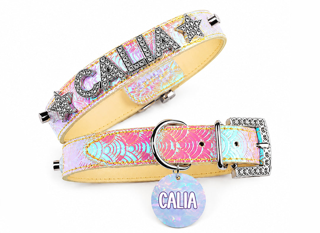 Fire Opal Personalized Pet Collar