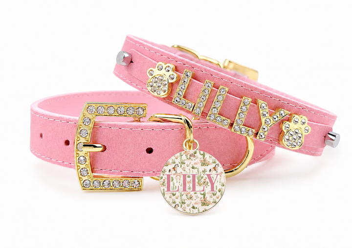 Collar | Baby Pink Suede