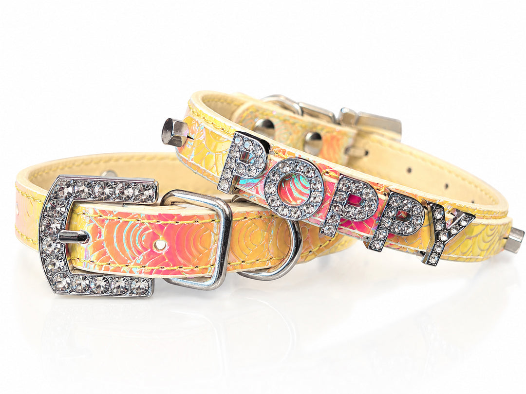 Fire Opal Personalized Pet Collar