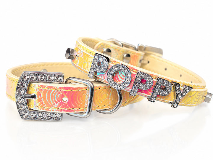 Fire Opal Personalized Pet Collar