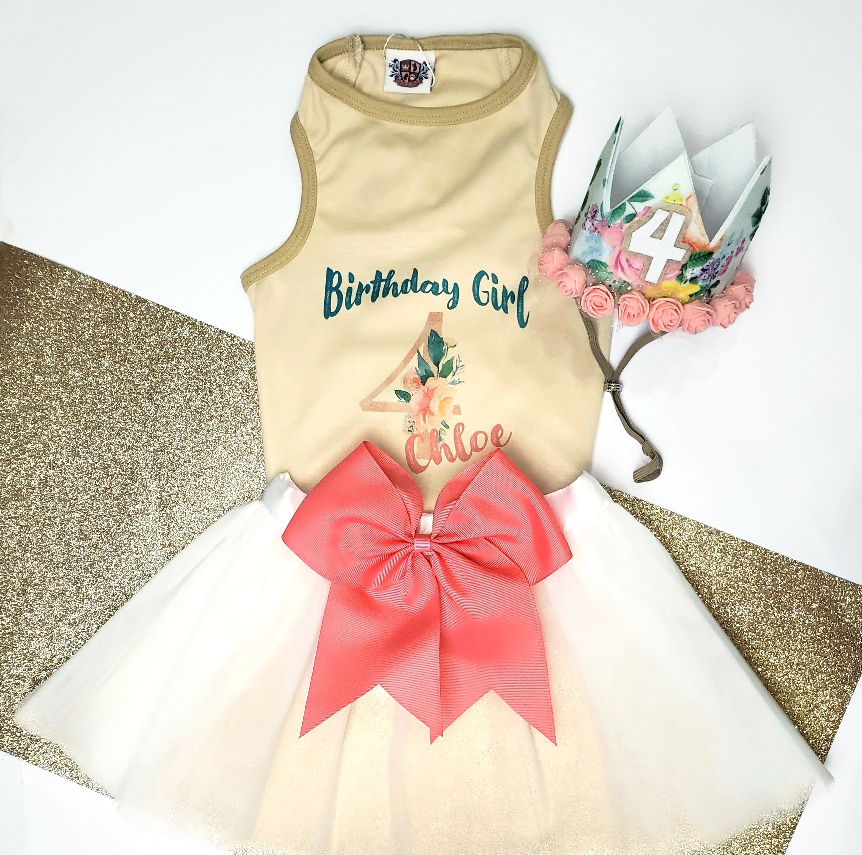 Personalized Garden Girl Birthday outfit | Birthday Girl