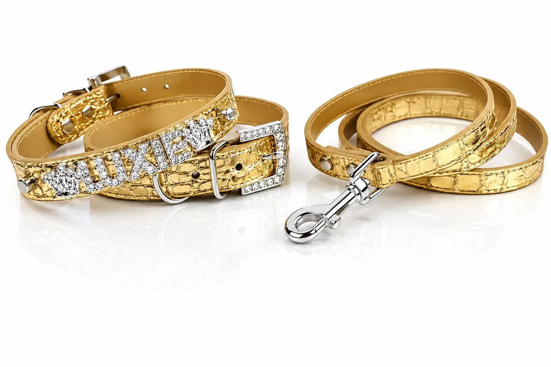 Collar | Gold Croc