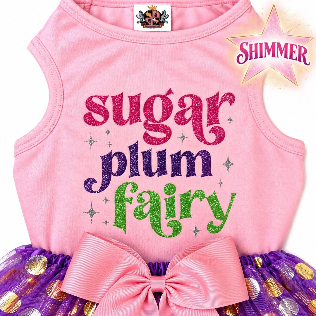 Holiday Pet Outfit |  Sugarplum Fairy