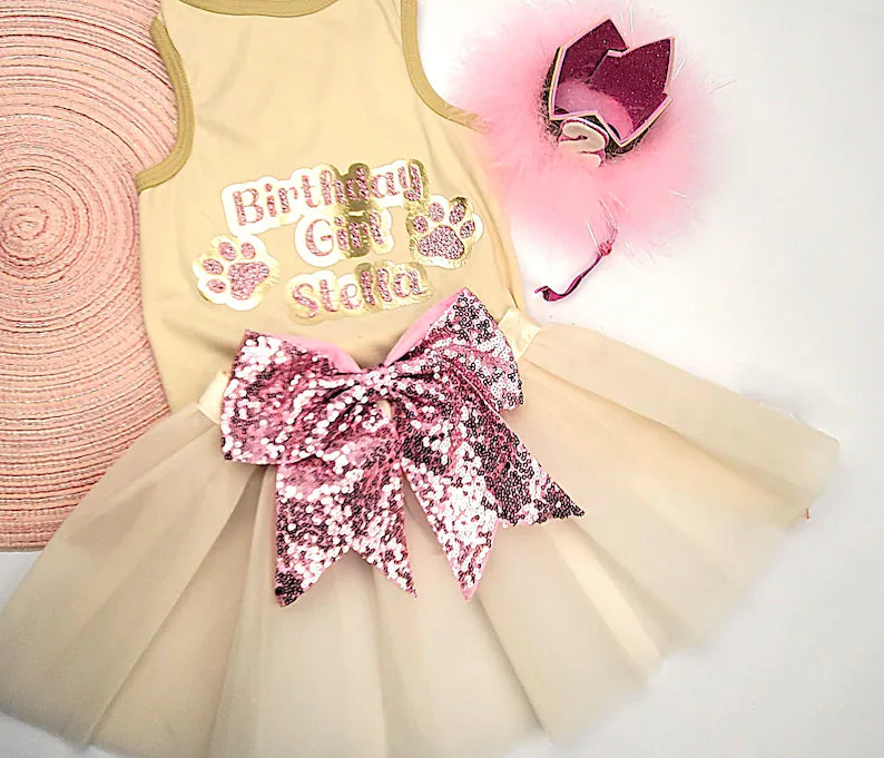 Personalized Birthday Girl Outfit | The Sparkle Vanilla Cupcake