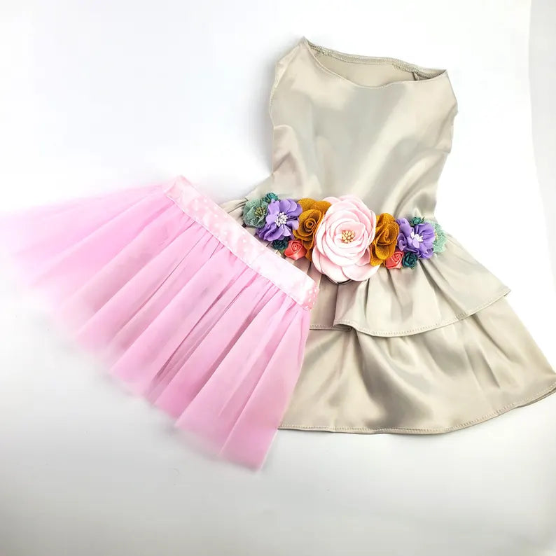 Satin Pet Easter Dress | The Margaret