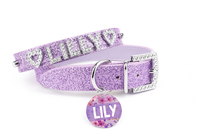 Lavender Sparkle Pet Collar