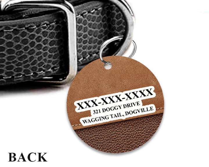 Pet ID Tag | Leather Cowboy