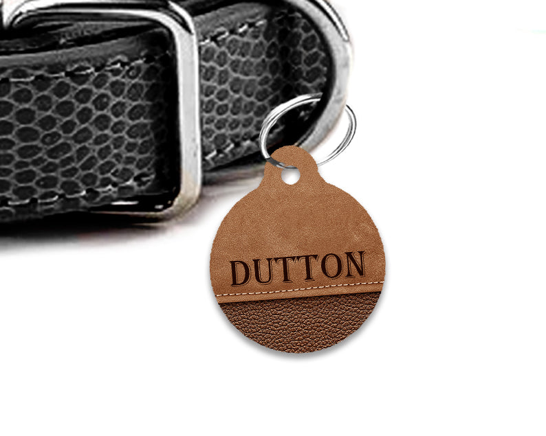 Pet ID Tag | Leather Cowboy