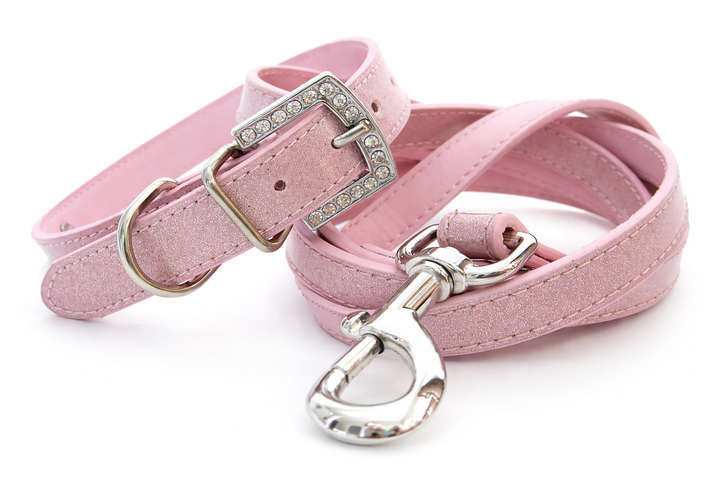 Light Pink Sparkle Personalized Pet Collar