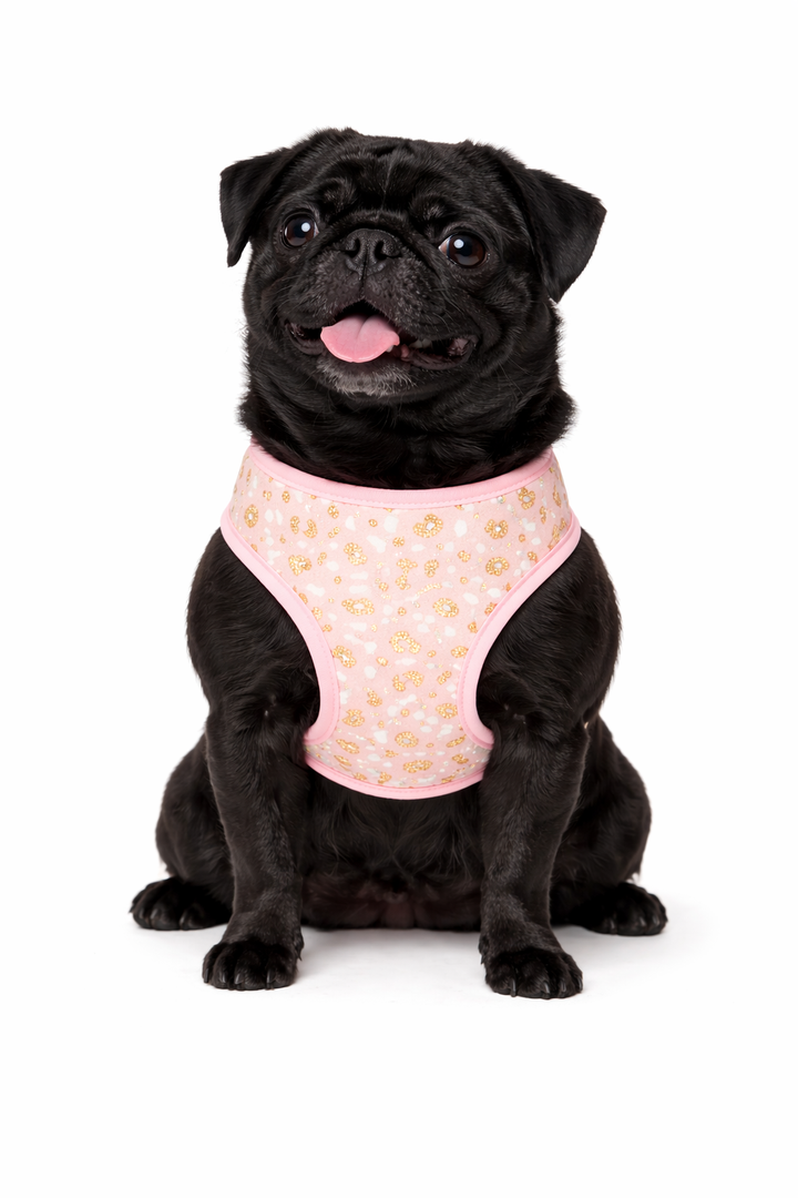 Glam Pink Cheetah | Leopard print pink Adjustable Pet Harness