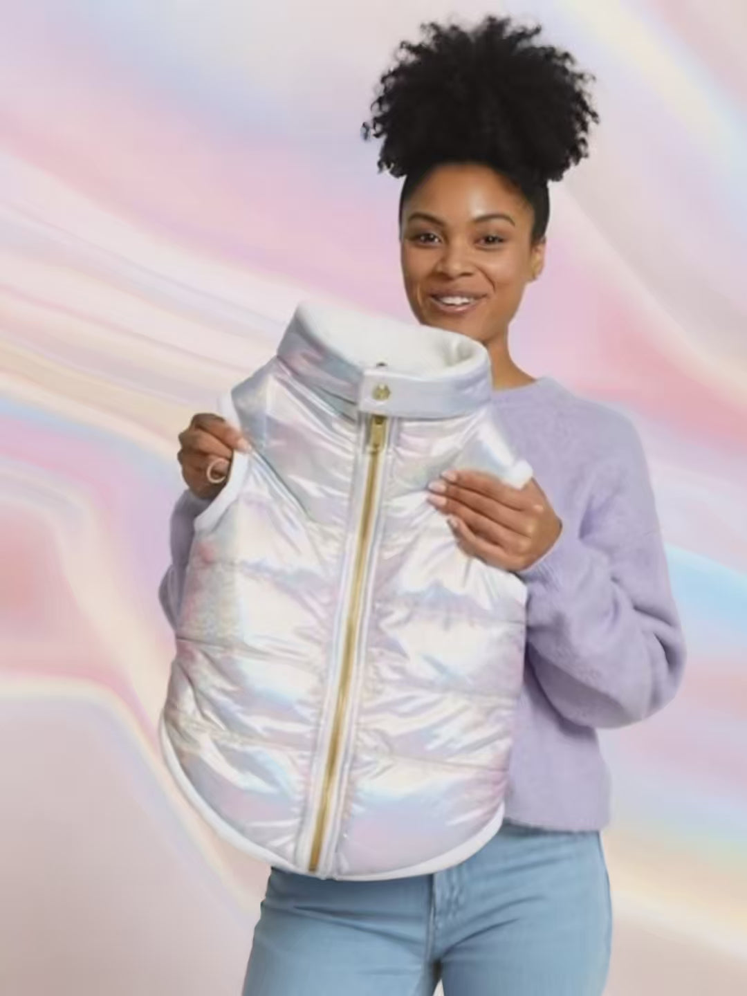 Reflective Unicorn Step-in pet jacket