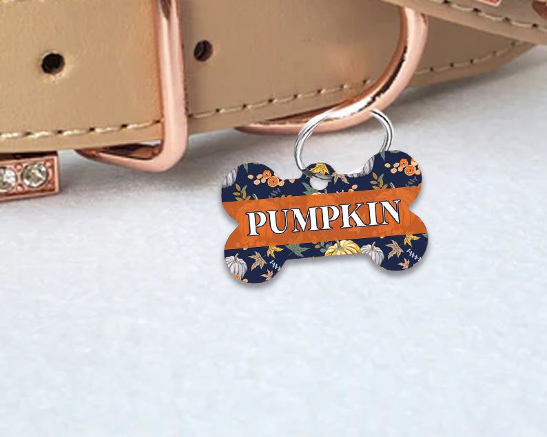 Pet ID Tag | Boujee Pumpkin
