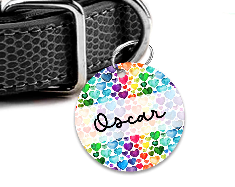 Pet ID Tag | The Rainbow Heart