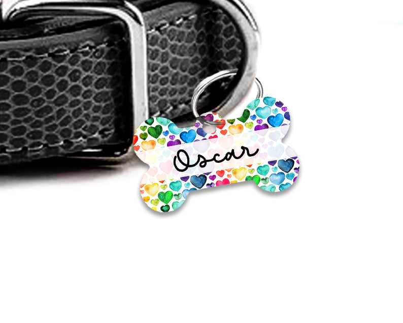 Pet ID Tag | The Rainbow Heart