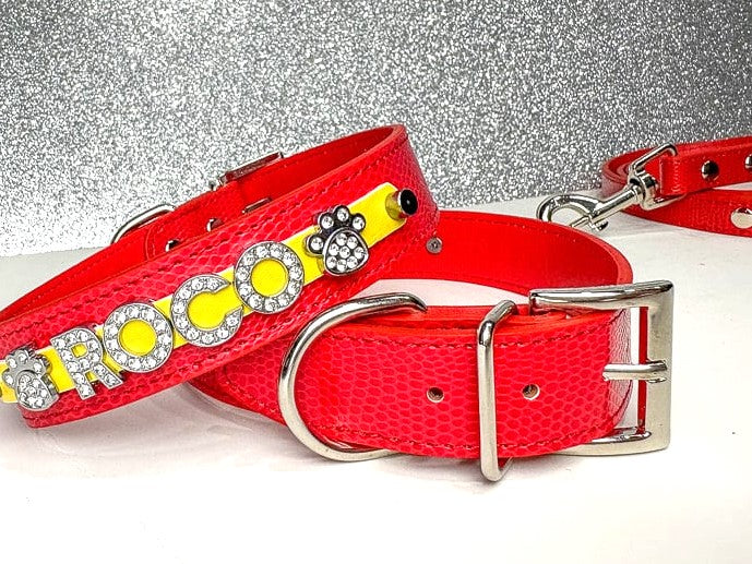 Red Spirit Series Personalized Collar | 9 Color Options
