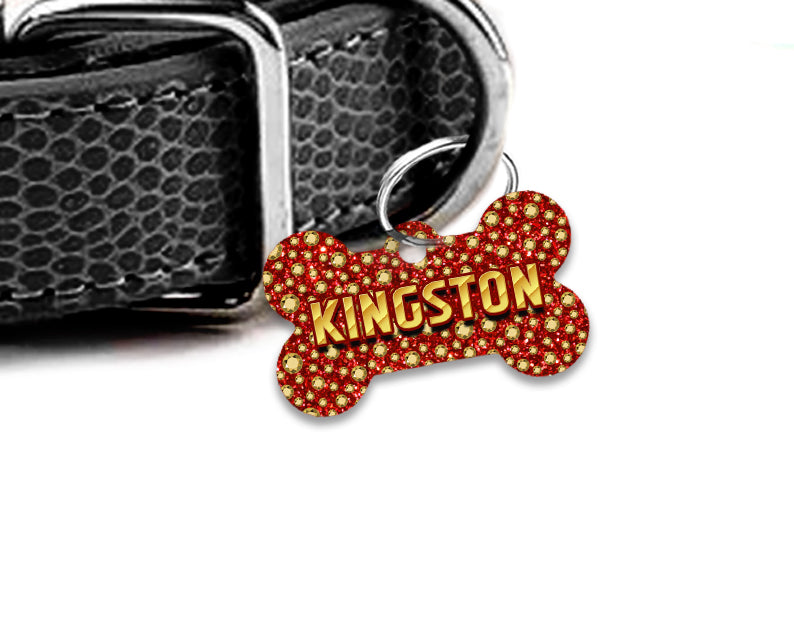 Pet ID Tag | The Rhinestone King