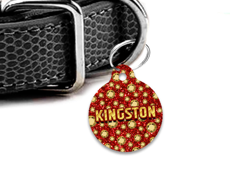 Pet ID Tag | The Rhinestone King