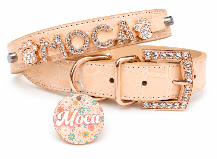 Sunset Rosé Personalized Pet Collar