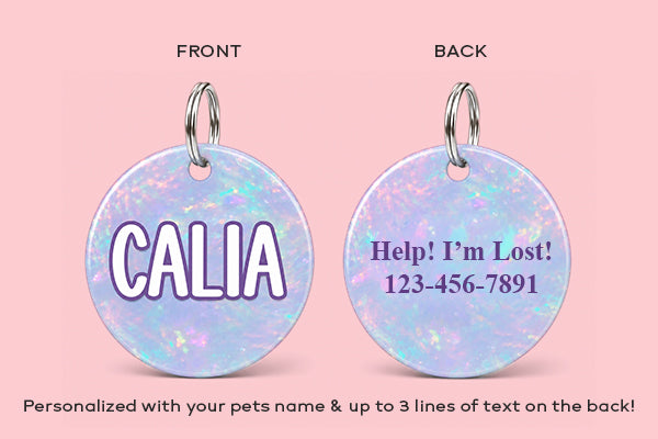 Fire Opal Personalized Pet Collar