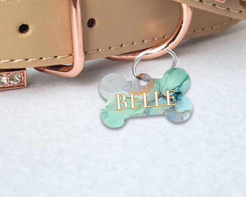 Pet ID Tag | Aqua Marble