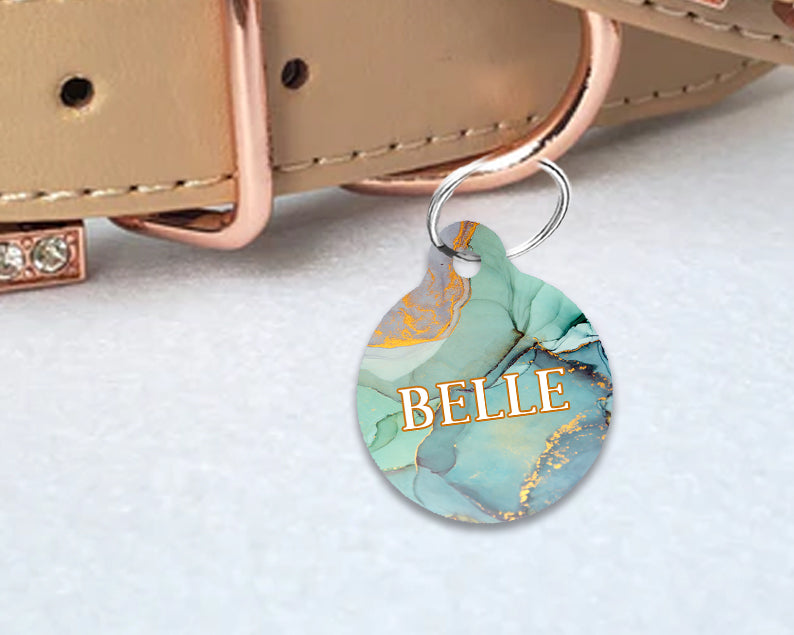 Pet ID Tag | Aqua Marble