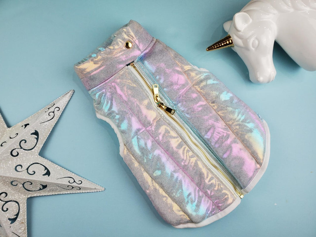 Reflective Unicorn Step-in pet jacket