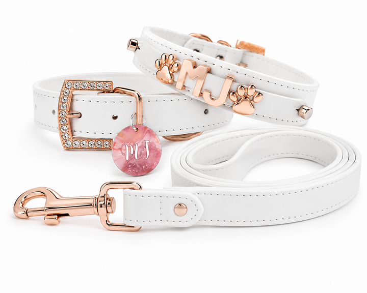 Collar | Rose Gold And White