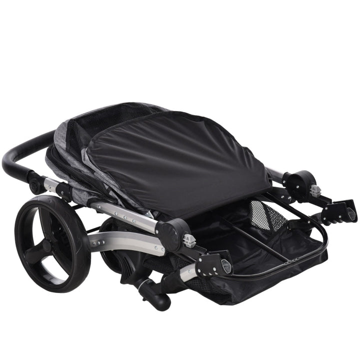 Travel Pet Stroller with Adjustable Handlebar