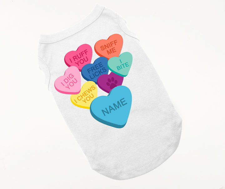 Personalized Candy Hearts Tee