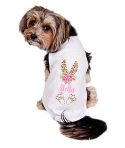 Dog Shirt | Personalized Cheetah Bunny Ears