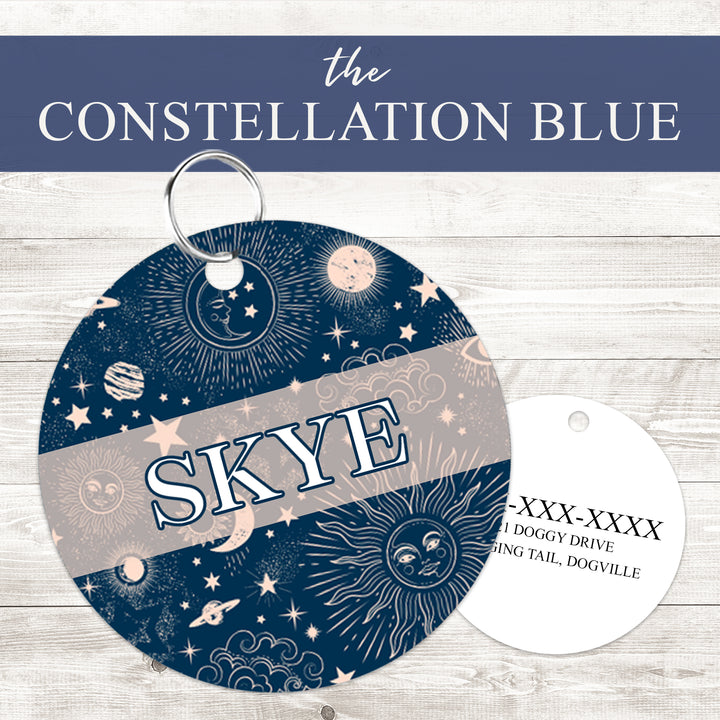 Pet ID Tag | Constellation Blue