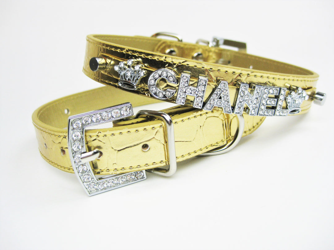 Collar | Gold Croc