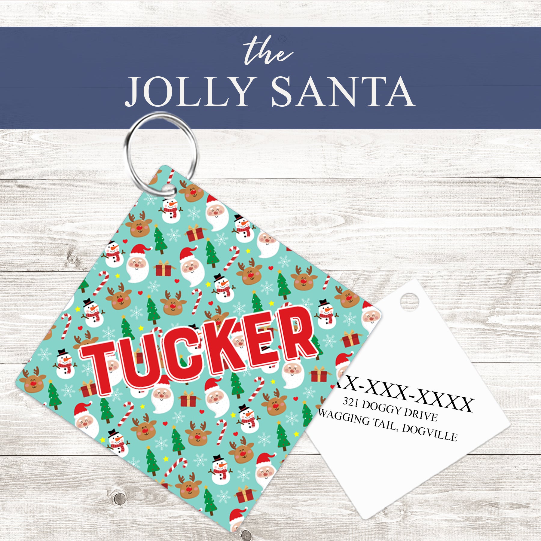 Pet ID Tag | The Jolly Santa