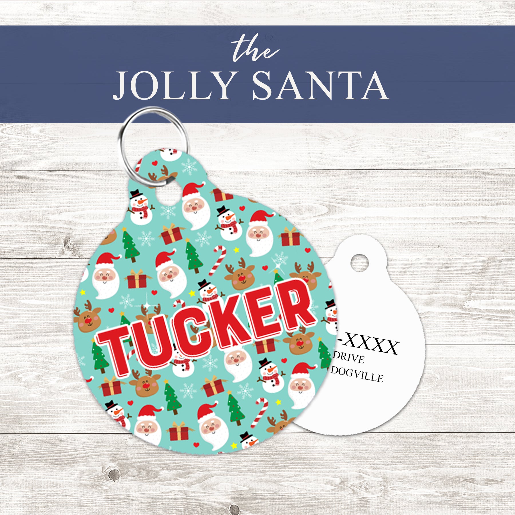 Pet ID Tag | The Jolly Santa