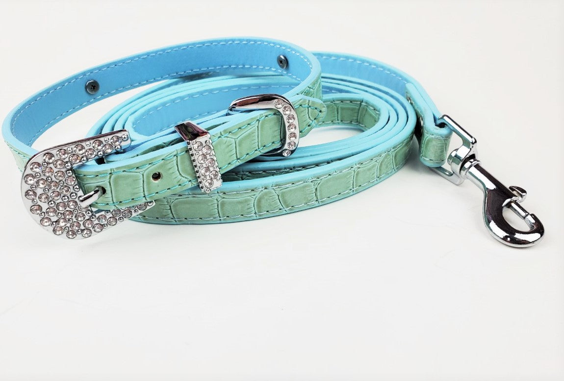 Mint croc collar (L only)