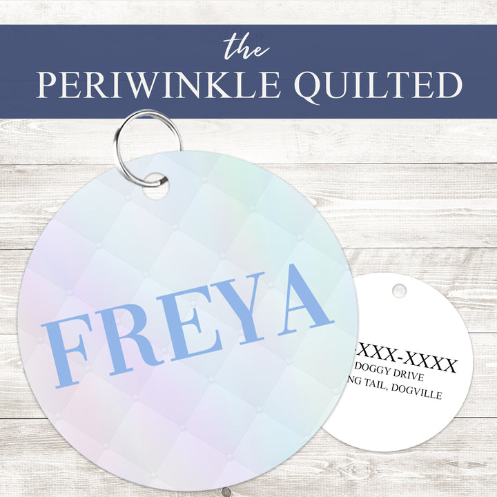 Pet ID Tag | The Periwinkle Quilted Couture