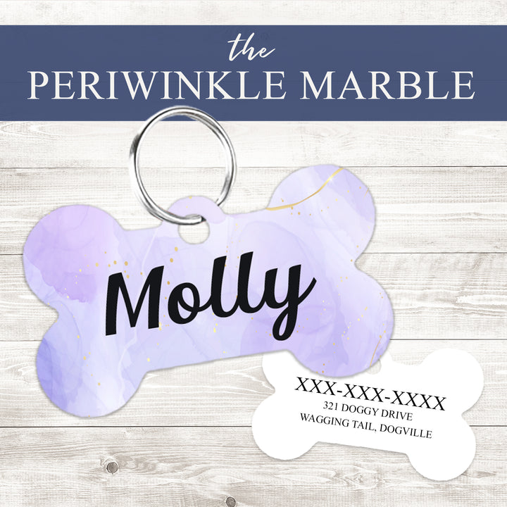 Pet ID Tag | The Periwinkle Marble