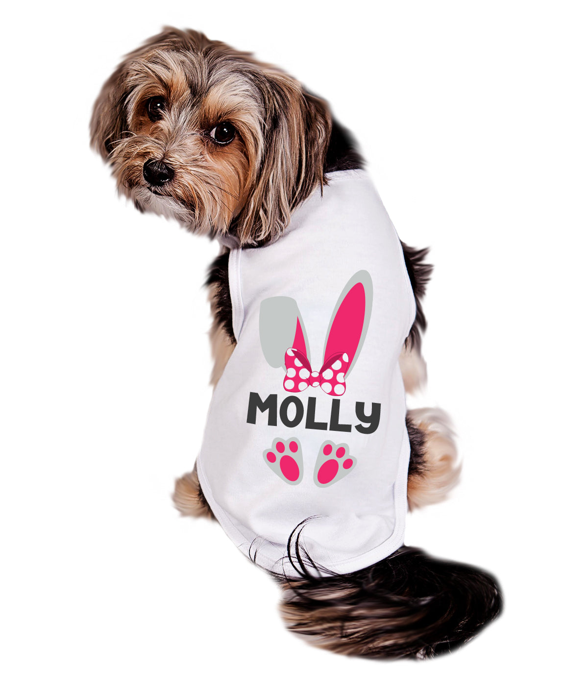Dog Shirt | Personalized Pink & Blue Bunny Ears