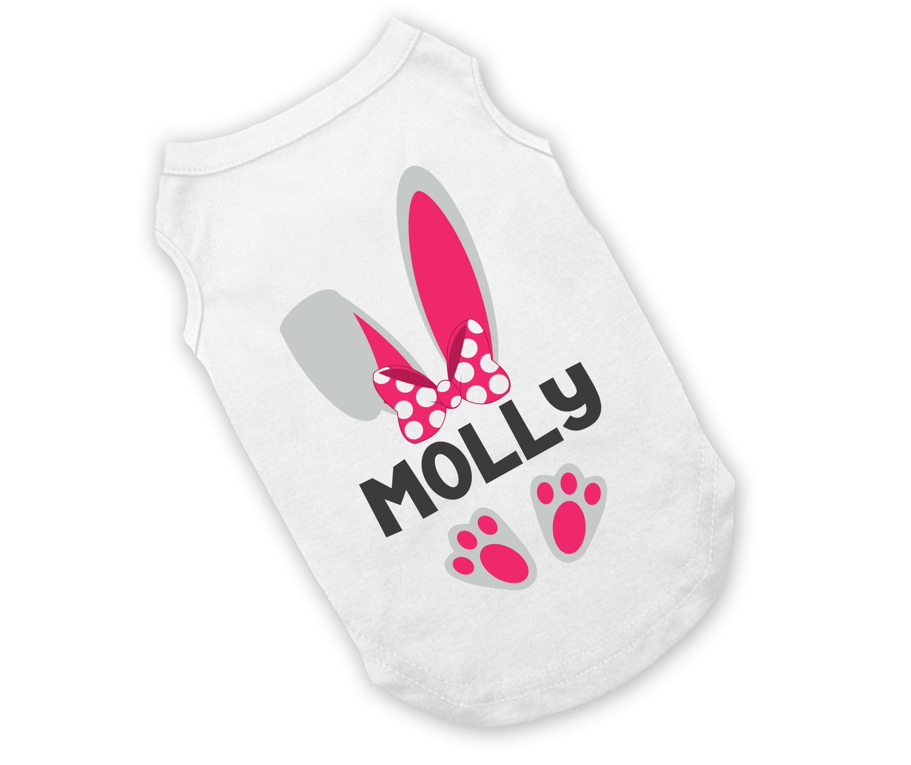 Dog Shirt | Personalized Pink & Blue Bunny Ears