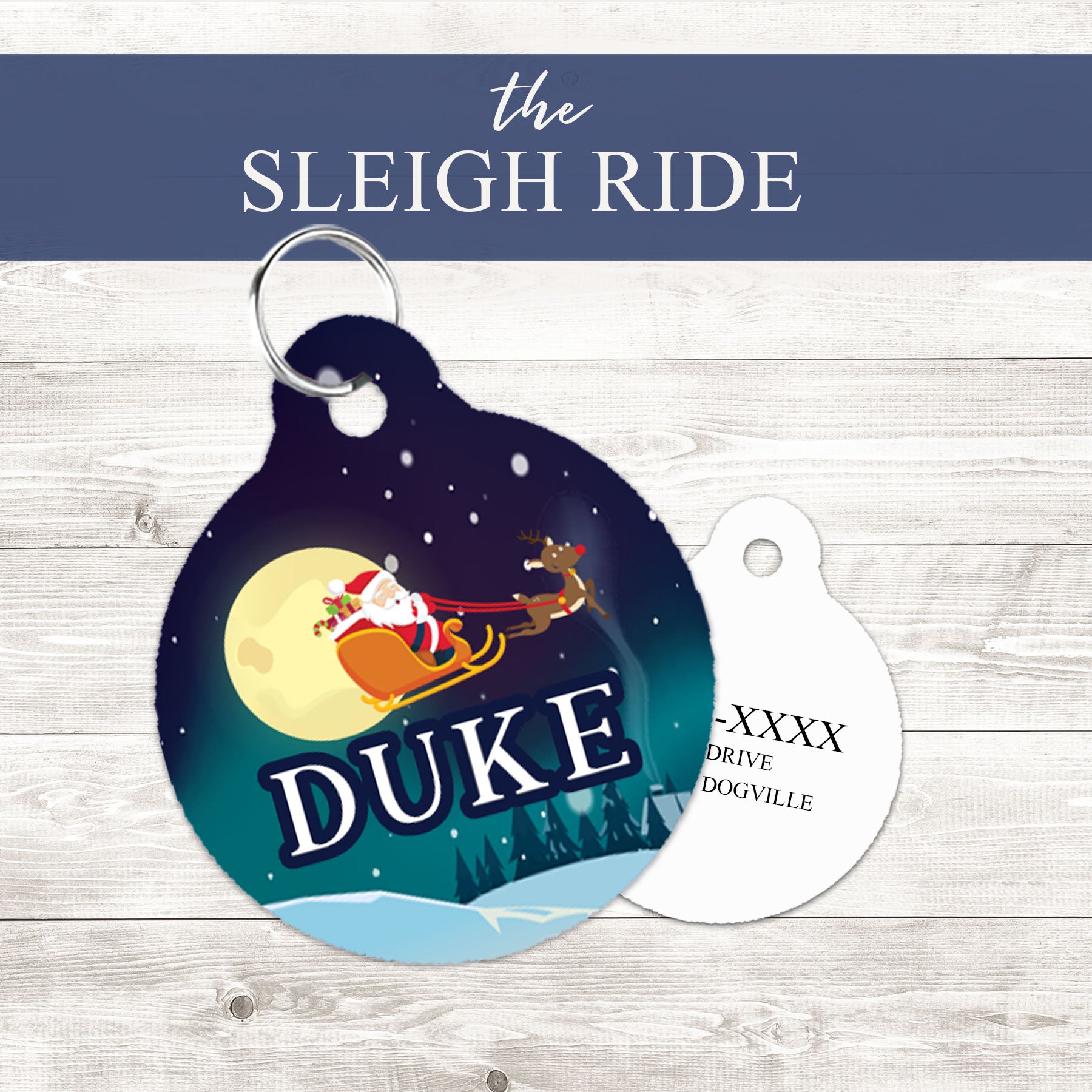 Pet ID Tag | The Sleigh Ride