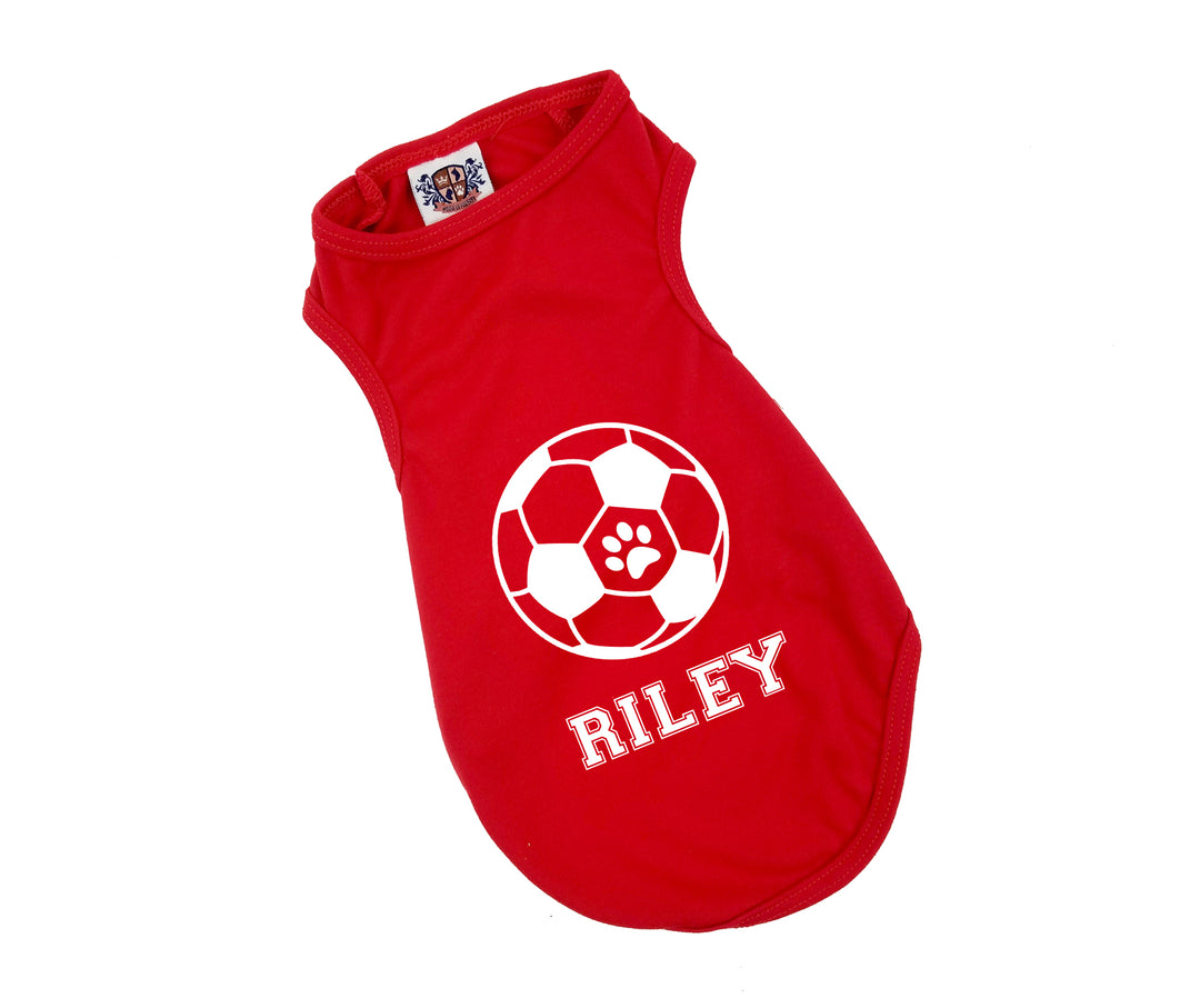 Dog Soccer Personalized Tee