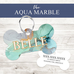 Pet ID Tag | Aqua Marble