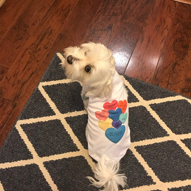 Personalized Candy Hearts Tee