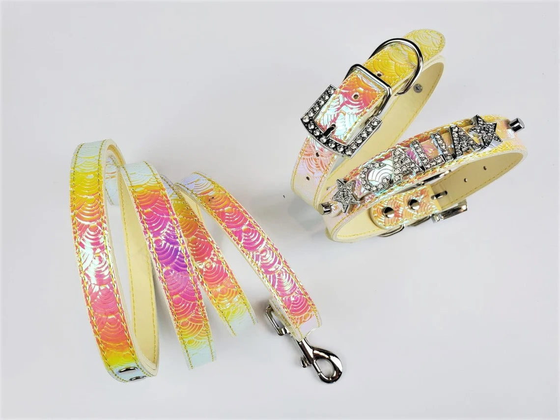 Fire Opal Personalized Pet Collar