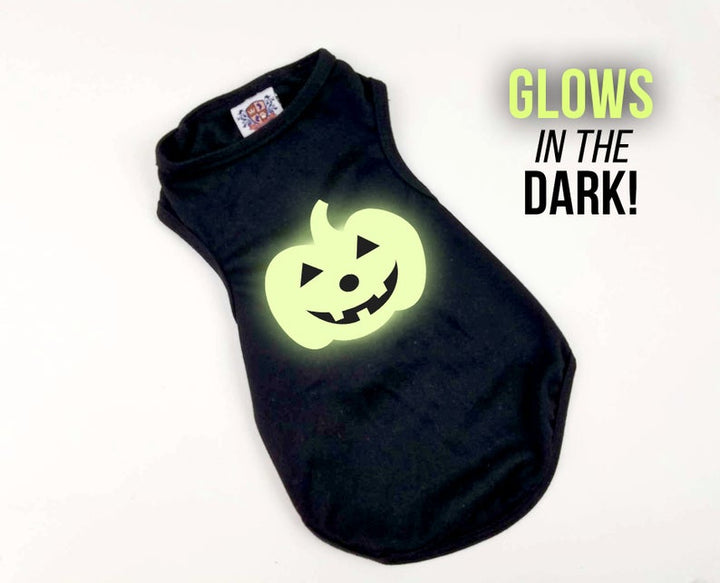 Halloween Dog Shirt | Glow In The Dark Pumpkin