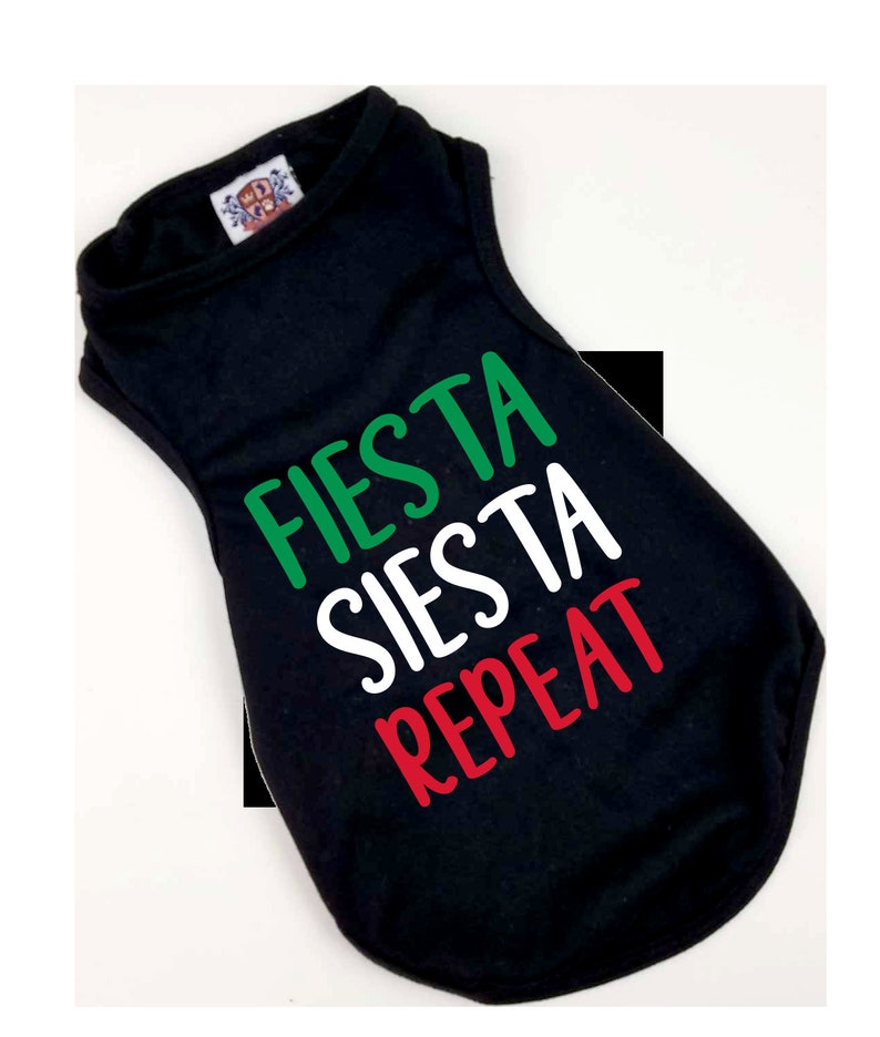 Fiesta Siesta Repeat Dog Tee
