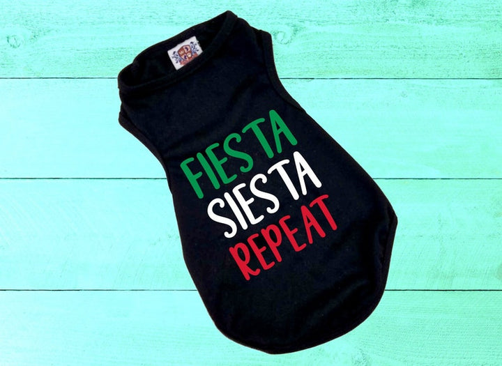 Fiesta Siesta Repeat Dog Tee